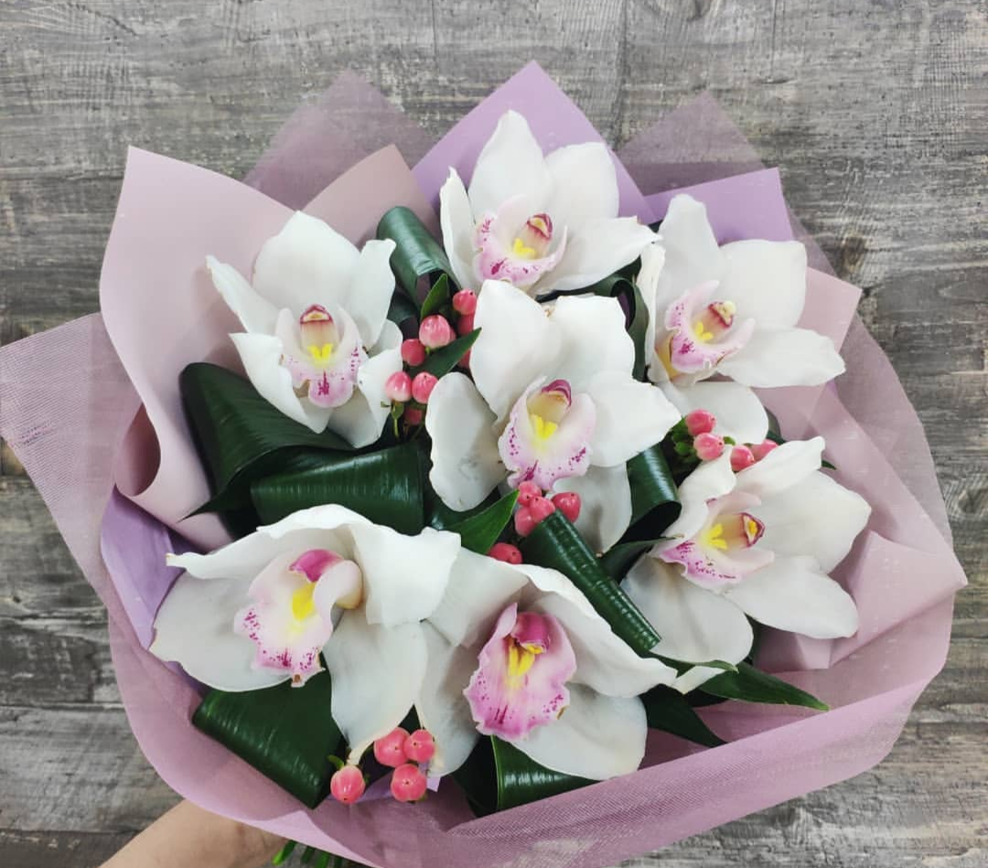 Купить букет с орхидеями Днепр